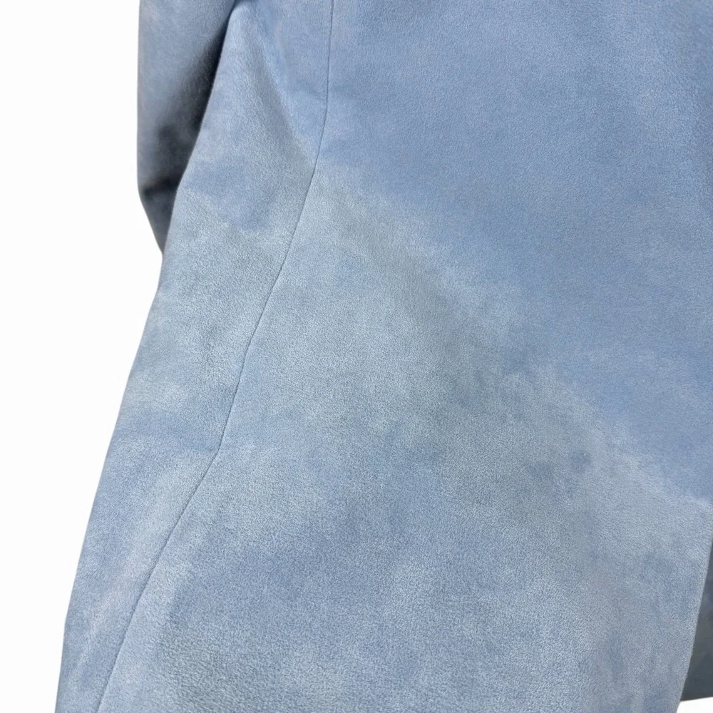 Vintage Scully Light Blue Suede Men's Blazer‎ w Embroidery Sz 42 (L) - approx